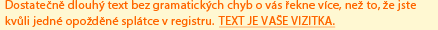 Dostatečně dlouhý text bez gramatických chyb o vás řekne více, než to, že jste kvůli jedné opožděné splátce v registru. Text je vaše vizitka... .